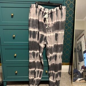 Gray Tie-Dye lucky brand sweatpants